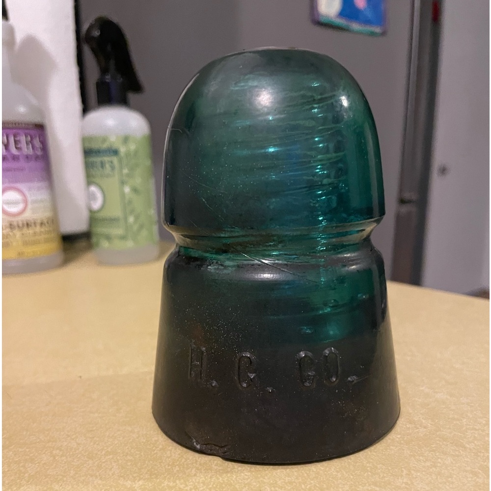 H.C. Co glass power pole insulator